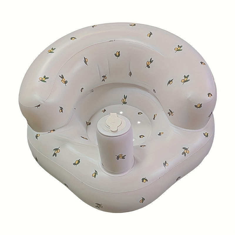 Baby Bath Seat Folding Inflatable Sofa with Anti-Slip Safety for Kids