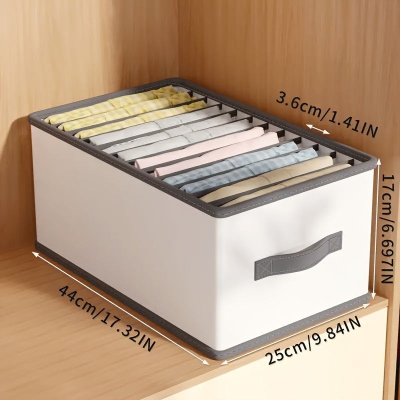 Kiyimlarni saralash uchun ko'p bo'limli Tashkiliy saqlash sumkasi, uy tartibi va ko'chirish maqsadlari uchun ideal.