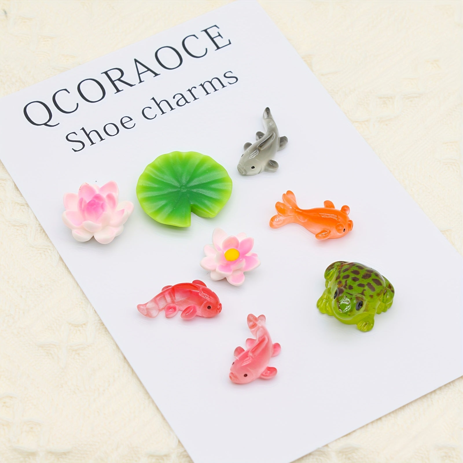 14Pcs Lotus va Qush Oyoq Kengashlari To'plami, Clogs va Sandal uchun