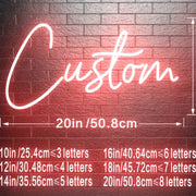 Letrero de neón LED personalizado para bodas, cumpleaños y fiestas. Eficiente en energía, fácil de instalar, idea de regalo