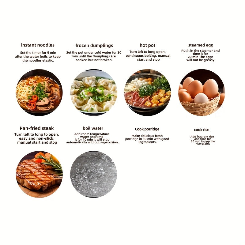 Мини-электрический горшок с таймером для общежитий и квартир 220В, материал PP