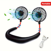 360° Портативный вентилятор с функцией высокой скорости и перезаряжаемой литиевой батареей, изготовленный из пластика, поставляется с несколькими компонентами для охлаждения, идеален для использования в помещении и на улице, USB перезаряжаемый.