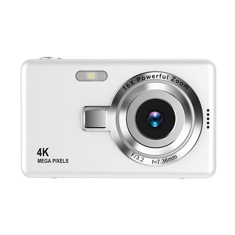 Cámara digital de alta definición con pantalla LCD, enfoque automático, fácil de usar para fotos y videos, con tarjeta de memoria opcional de 32G