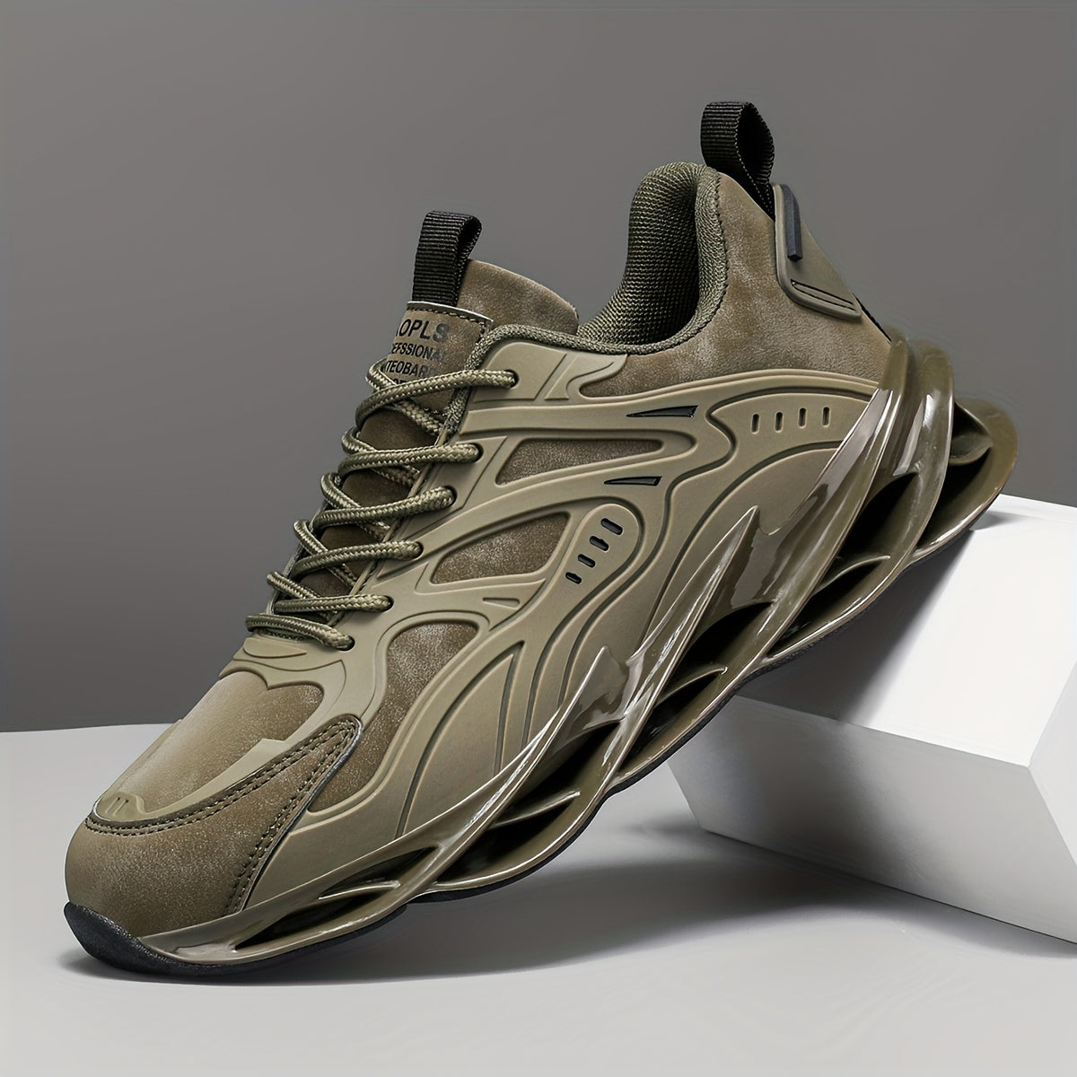 Men's Low Top Solid Color Rubber Sole Casual Running Sneakers