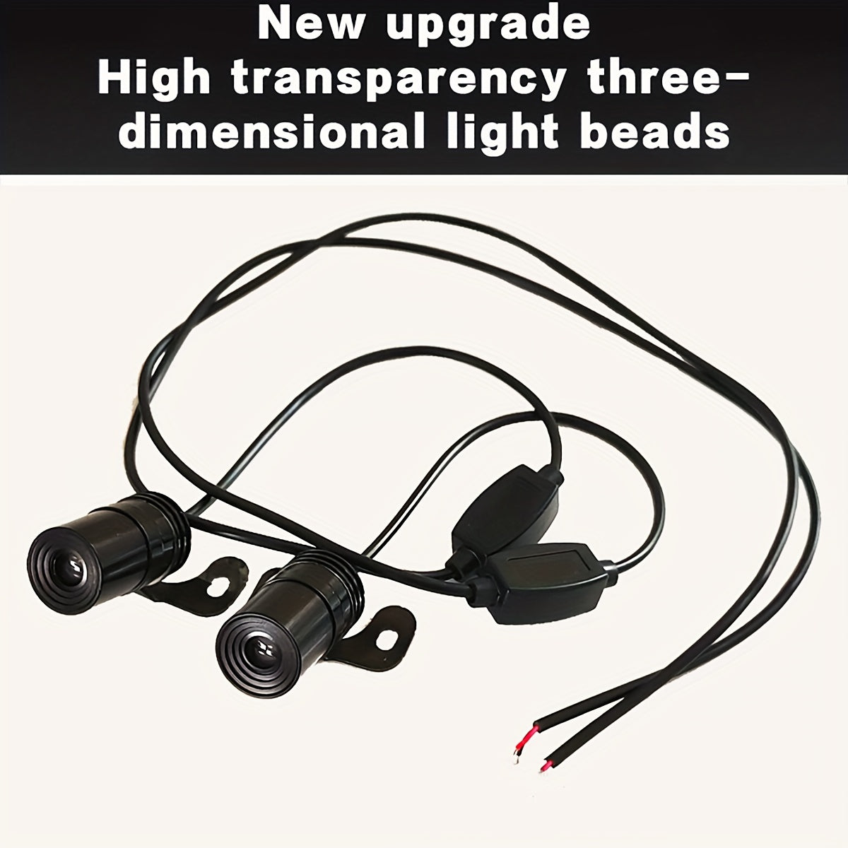 Luces de proyector LED para motocicleta, alas de ángel, iluminación ambiental decorativa para scooters eléctricos