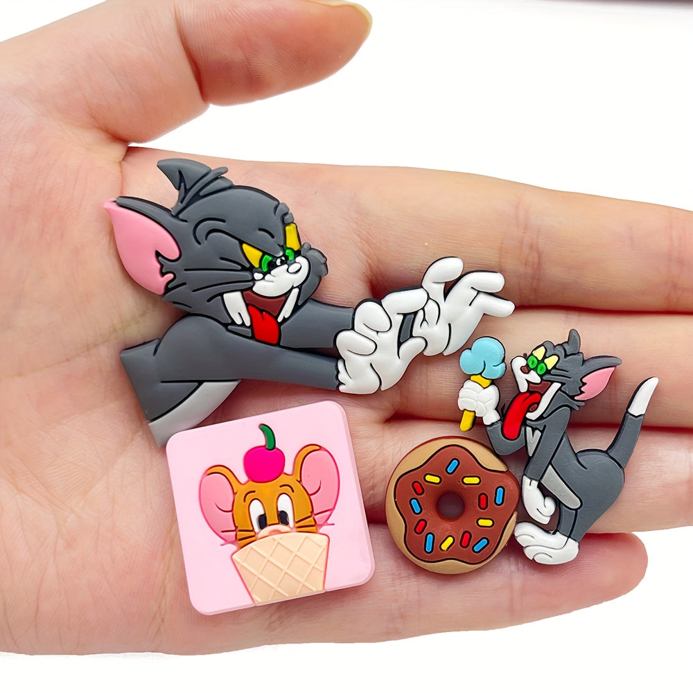 Kids PVC Shoe Charms 9pcs Sandals Accessories with Buttons Decorative Fit Sandals