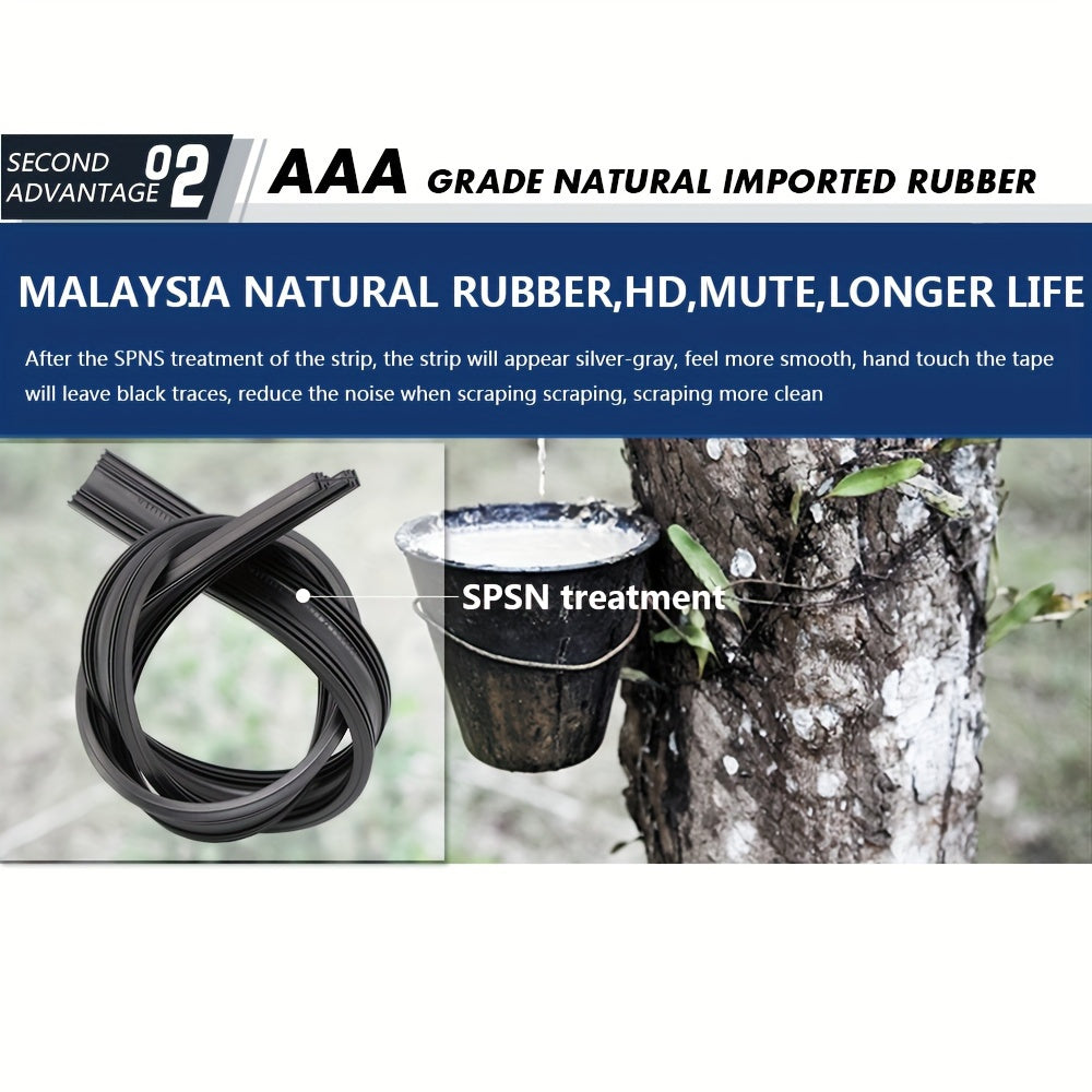 Limpiaparabrisas sin marco en forma de U universal para todos los modelos de coche, de alta definición y silencioso