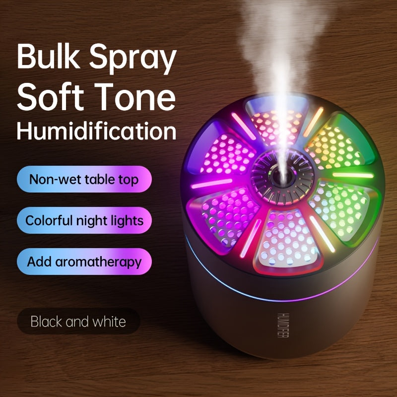 USB Aromatherapy Diffuser Humidifier With Colorful Lights, 6.09oz Capsule