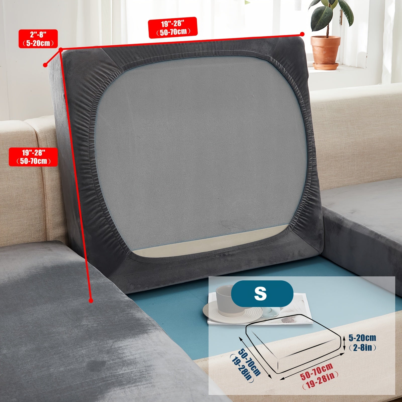 Велюровый чехол для дивана/подушки для домашних животных, пылезащитный и мягкий чехол для дивана для домашнего декора.