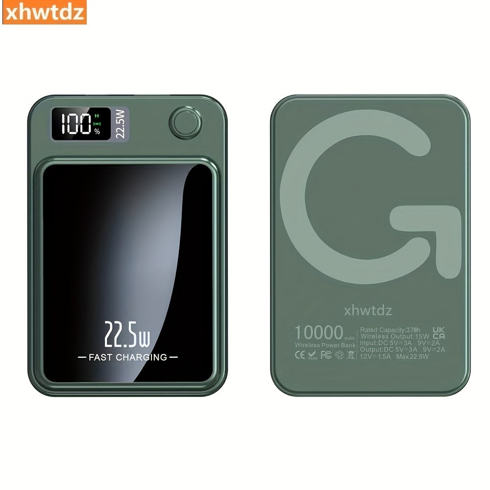 Power Bank 10000mAh 22.5W Fast Charging Wireless Magnetic for iPhone and Android Devices