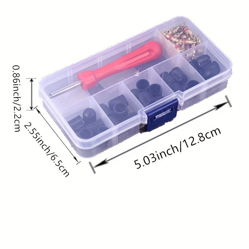 Avtomobil asboblari 61 dona shinalar uchun kalitlar, valf qopqog'ini olib tashlash to'plami