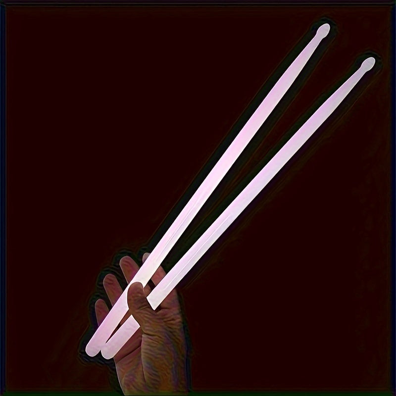 Jazz Drumming Drumsticks with Glow in the Dark Blue Nylon