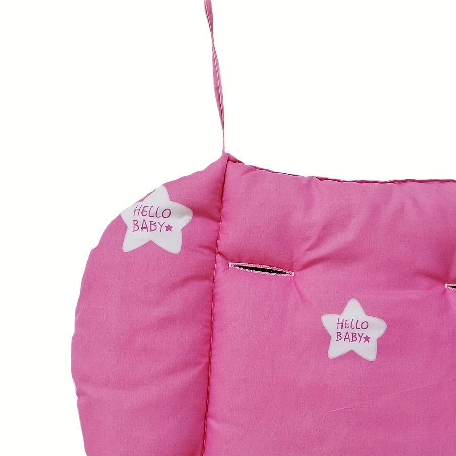 Cojín para cochecito de bebé con soporte para la cabeza, diseño de oso polar, suave poliéster, forro para asiento de coche infantil