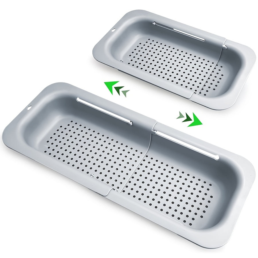 Extendable Collapsible Sink Colander and Strainer for Fruits and Vegetables