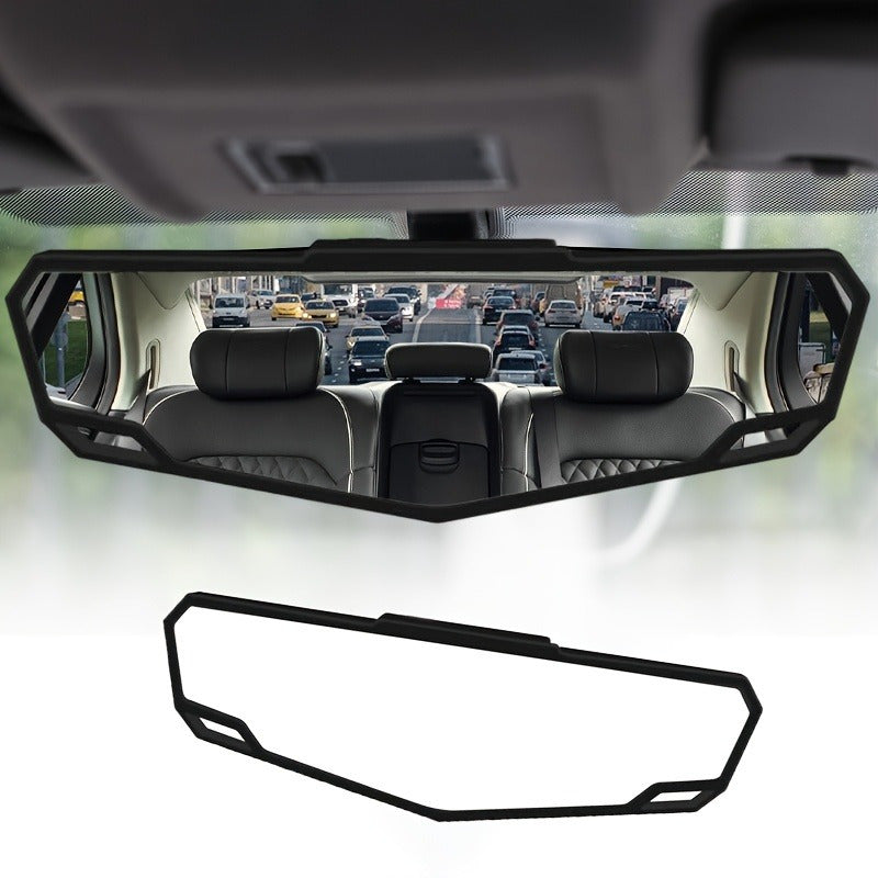 Automotive Panoramic Rearview Mirror Wide Angle Blind Spot Reduction