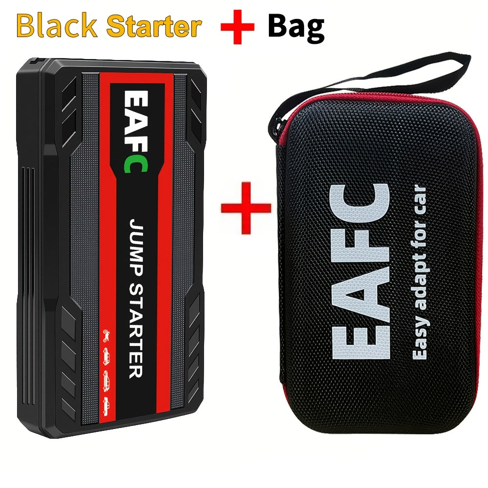 Portable Car Jump Starter with LED Light Supports Gasoline Cars Up to 3.0L
