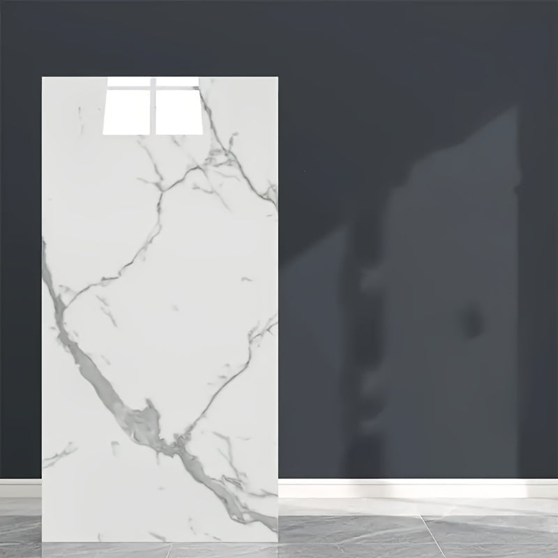 3D Marble Peel and Stick Wall Tiles Waterproof Vinyl Self-Adhesive Texturizing Decor