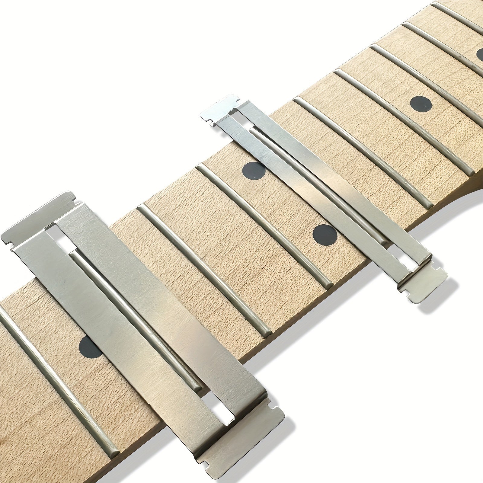 Guitar Fretboard Maintenance Kit with Metal Protector and Grey Dressing Stones