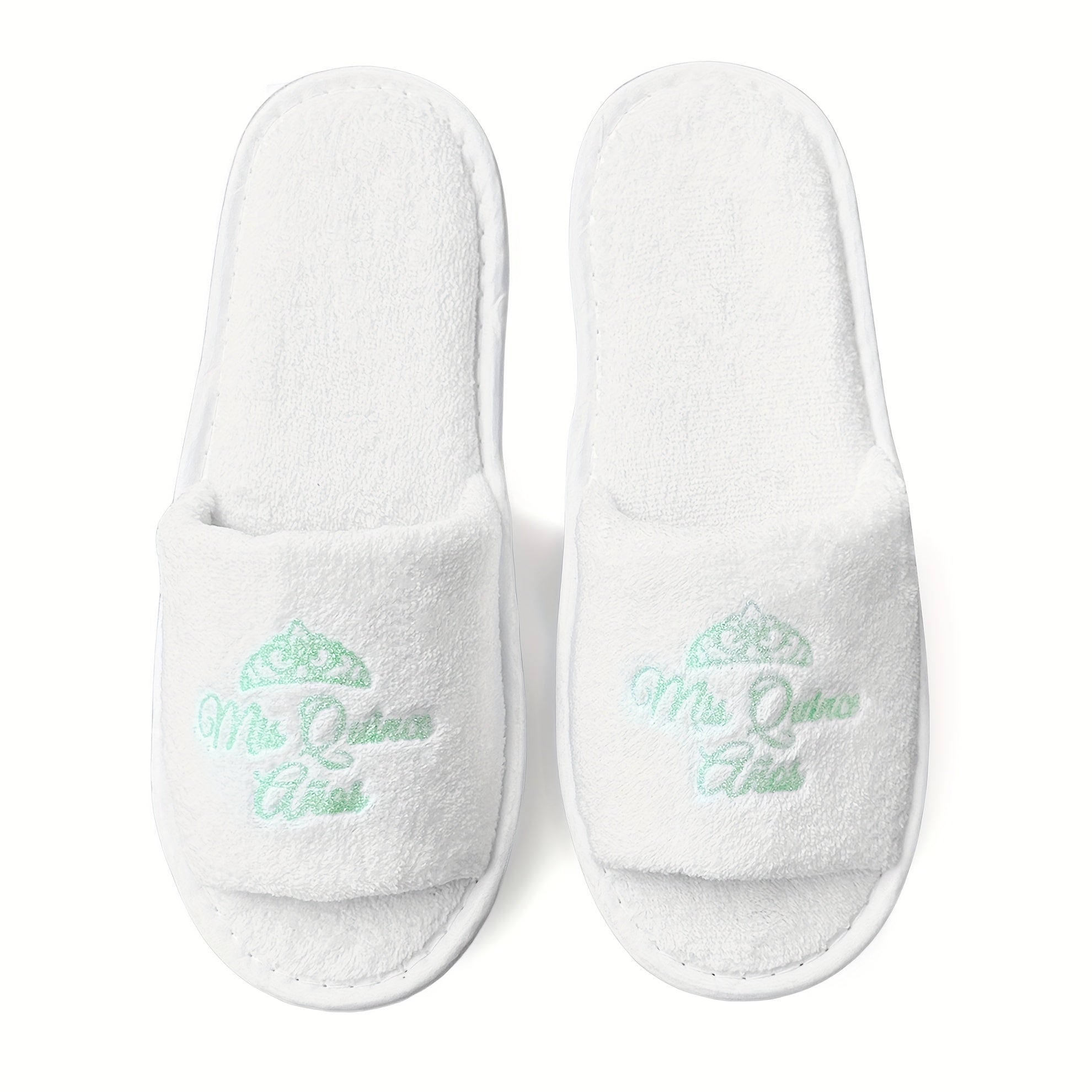 Girls Quinceanera Glitter Gold Slippers Open Toe Indoor Shoes