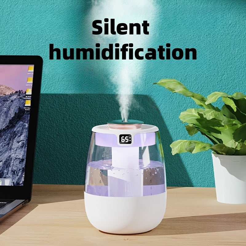 Dual Spray Ultrasonic Humidifier with Night Light and USB Portable