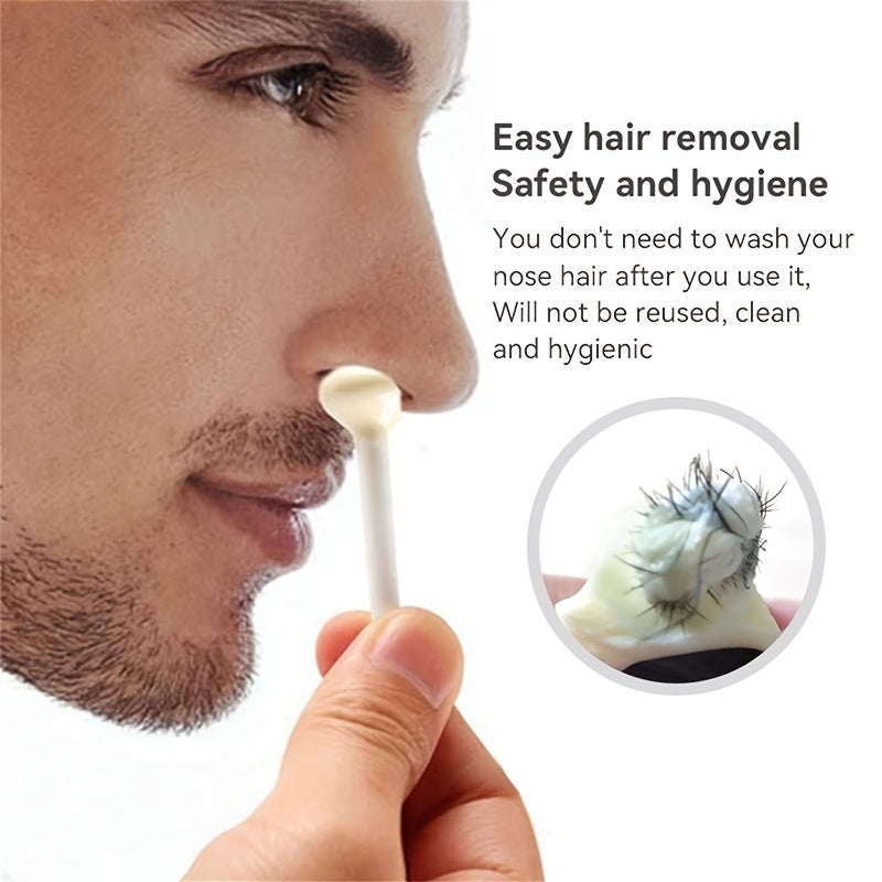 унисекс-набор для восковой депиляции носа и ушей, 50 г восковых бобов, 6 палочек