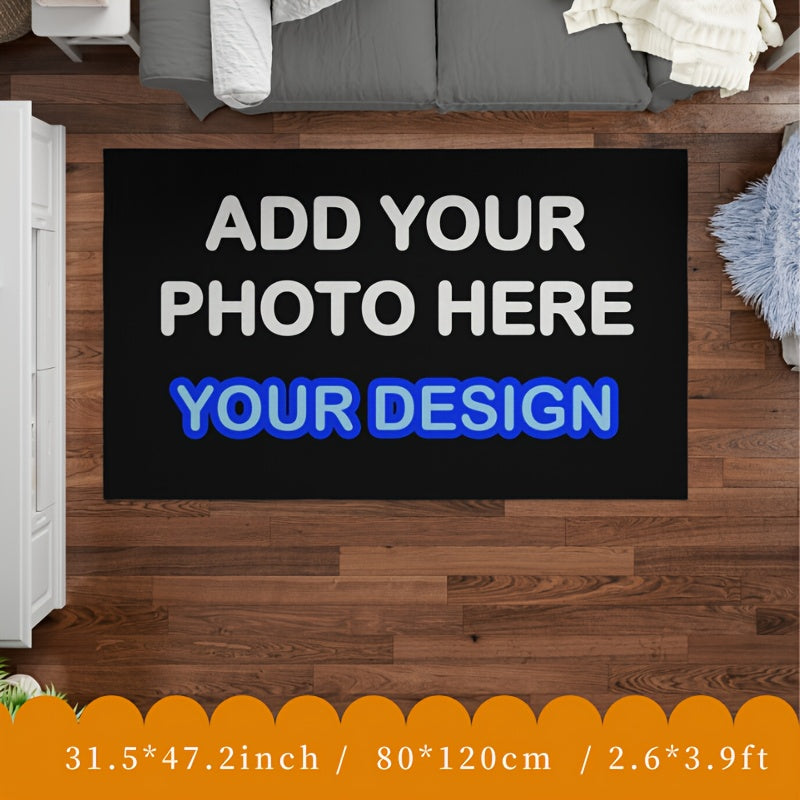 Personalized Doormat 1kg/m² Crystal Velvet Non-Slip Custom Photo Logo Entryway Decor