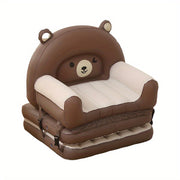 Inflatable Teddy Bear Sofa Chair Portable Waterproof Stackable Indoor Outdoor