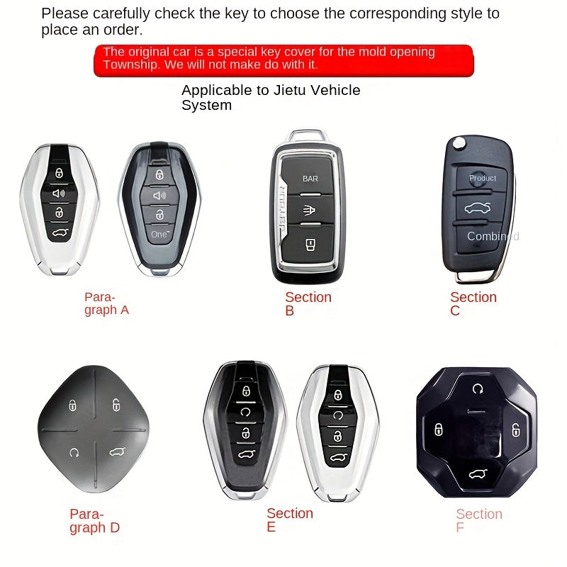 Universal Zinc Alloy Car Remote Key Cover for X70 X90 Plus Protection