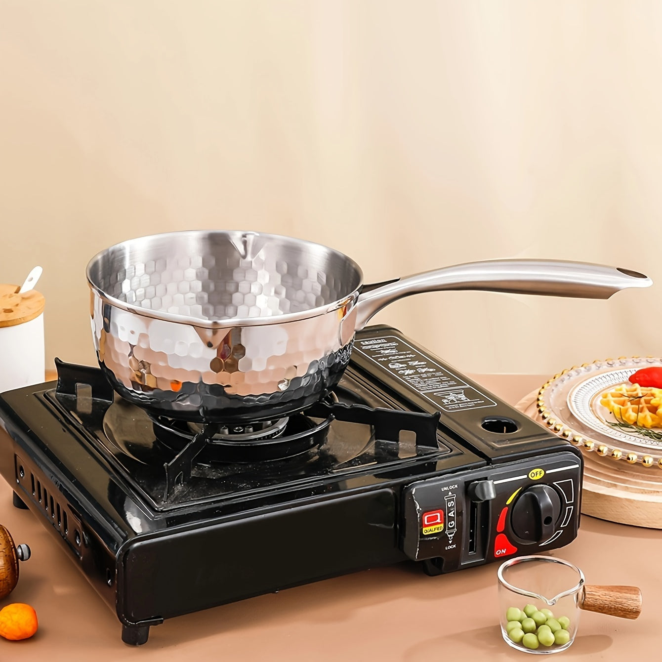 Stainless Steel Cooking Pot for Home Use Induction and Open Flame Heating