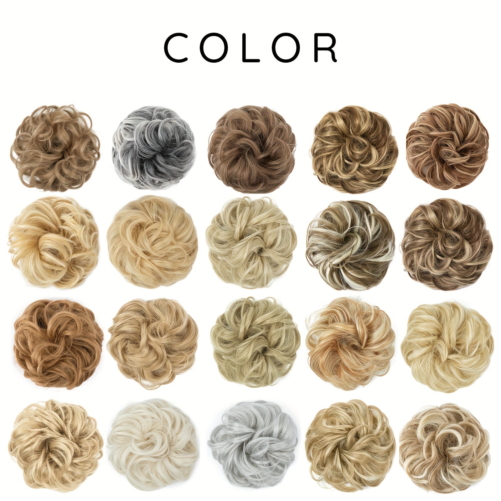 Adult Women Hair Curling Curtain With 40 Colors Synthetic Fiber High-Temperature Silk