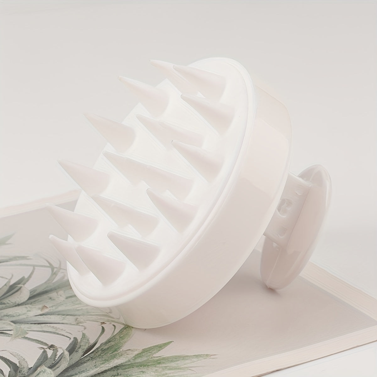 Cepillo de silicona para lavar el cabello con peine de masaje de plástico para cuidado del cabello y peluquería