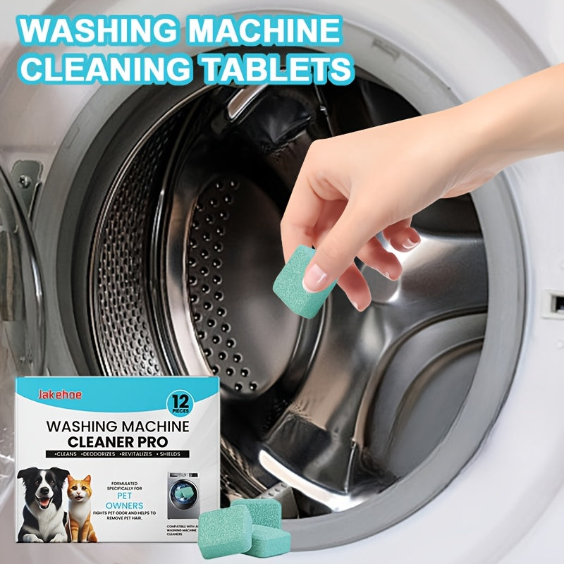 Washing Machine Cleaning Tablets for Gutters Drums and Stains, 10 Pack