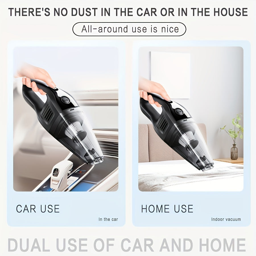 Handheld Car and Home Vacuum Cleaner Mini USB Rechargeable with Accessories