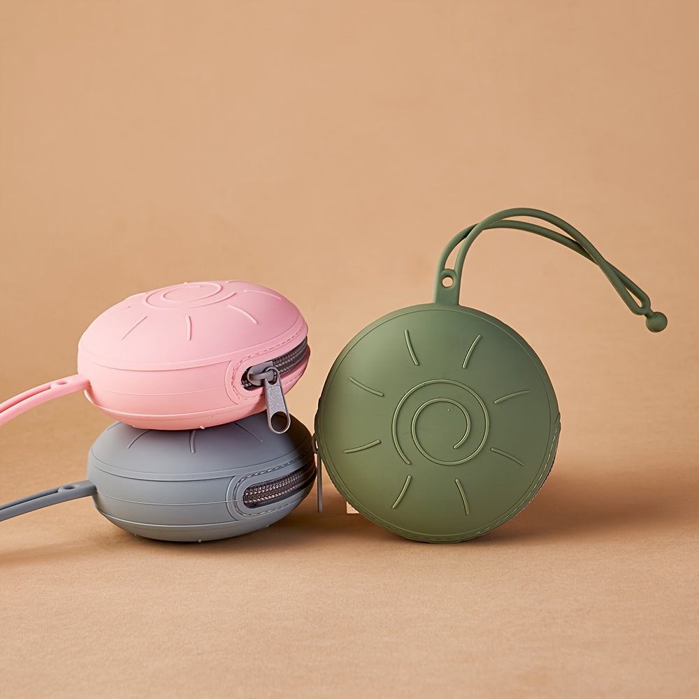 Baby Silicone Pacifier Storage Bag Waterproof BPA-Free Reusable Travel Case for Baby Pacifiers