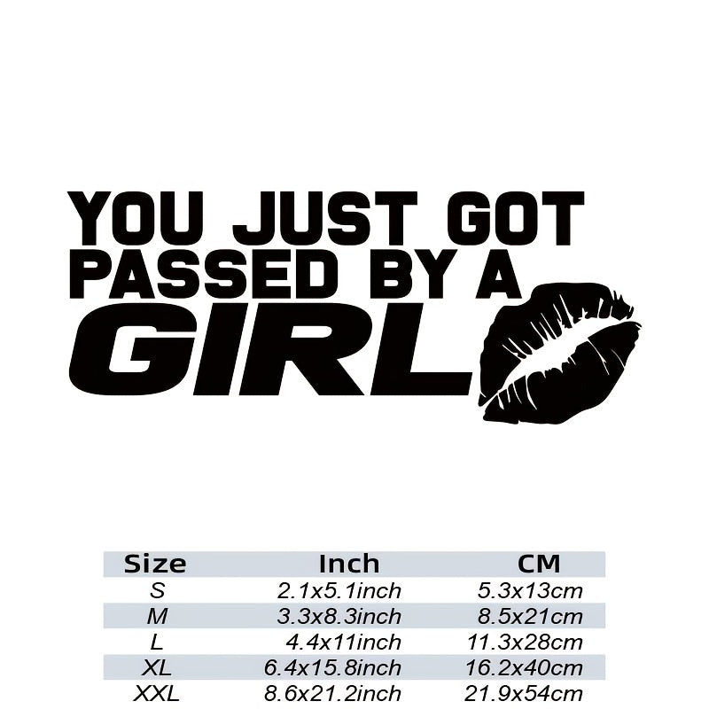 Girl Glitter Red Lip Print Car Sticker Waterproof Vinyl Decal