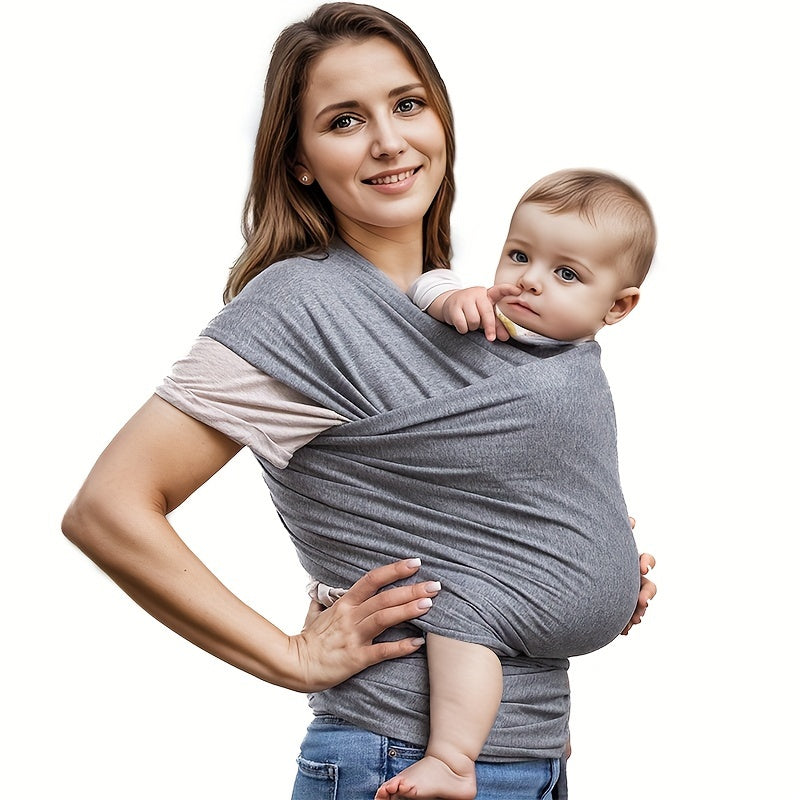 Kids Sling Carrier Adjustable Breathable Polyester Gray Ivory Lightweight Comfortable