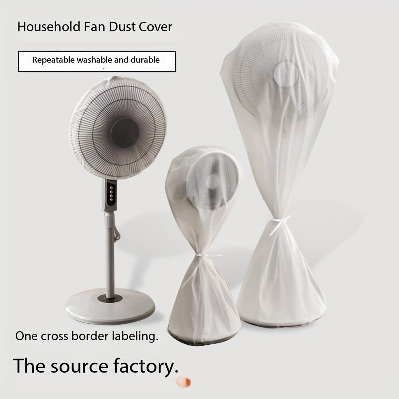 Universal PE Electric Fan Dust Cover: Suv o'tkazmaydigan, chang o'tkazmaydigan, yopish xavfsizlik tarmog'i. Qayta ishlatiladigan va yuviladigan, batareyasiz.