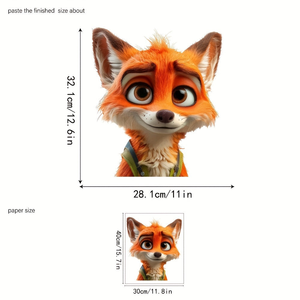 Adorable calcomanía de ventana de vidrio con caricatura de tigre electrostático, reutilizable, decoración para el hogar