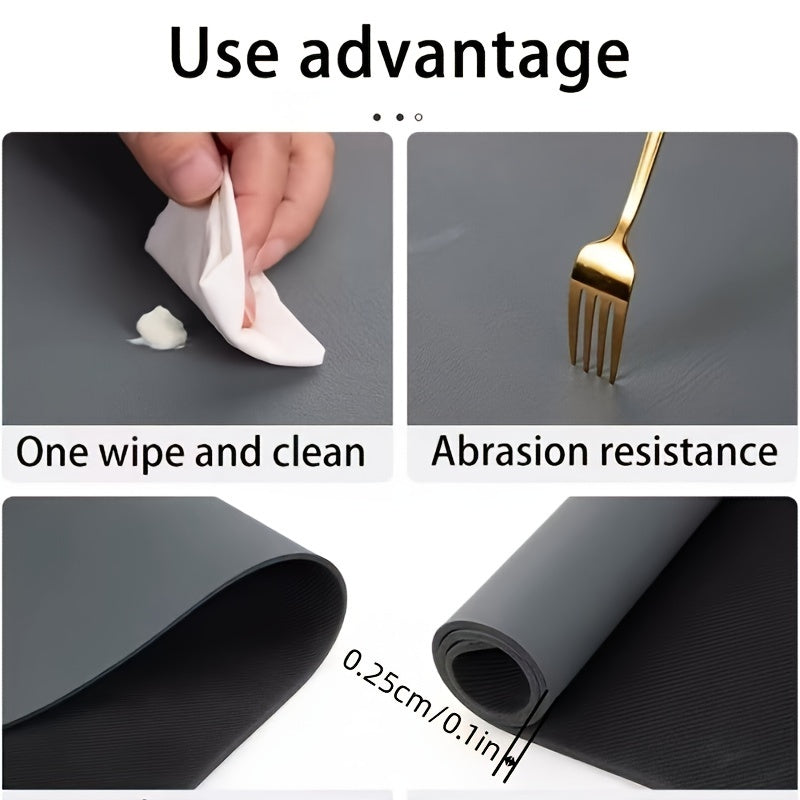 Floral Diatomite Dish Drying Mat, Machine Washable, Fast-Drying Kitchen Countertop Pad