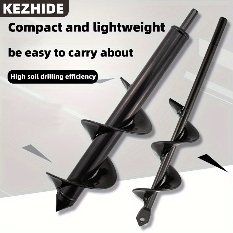 Garden Plant Auger Drill Bit 3/8 Inch Hex Drive Spiral Planter Solid Steel