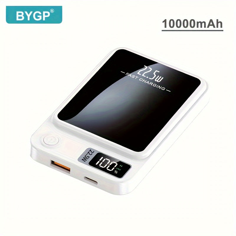 10000mAh Portable Magnetic Wireless Power Bank with PD Fast Charging USB-C Emergency Backup for iPhone