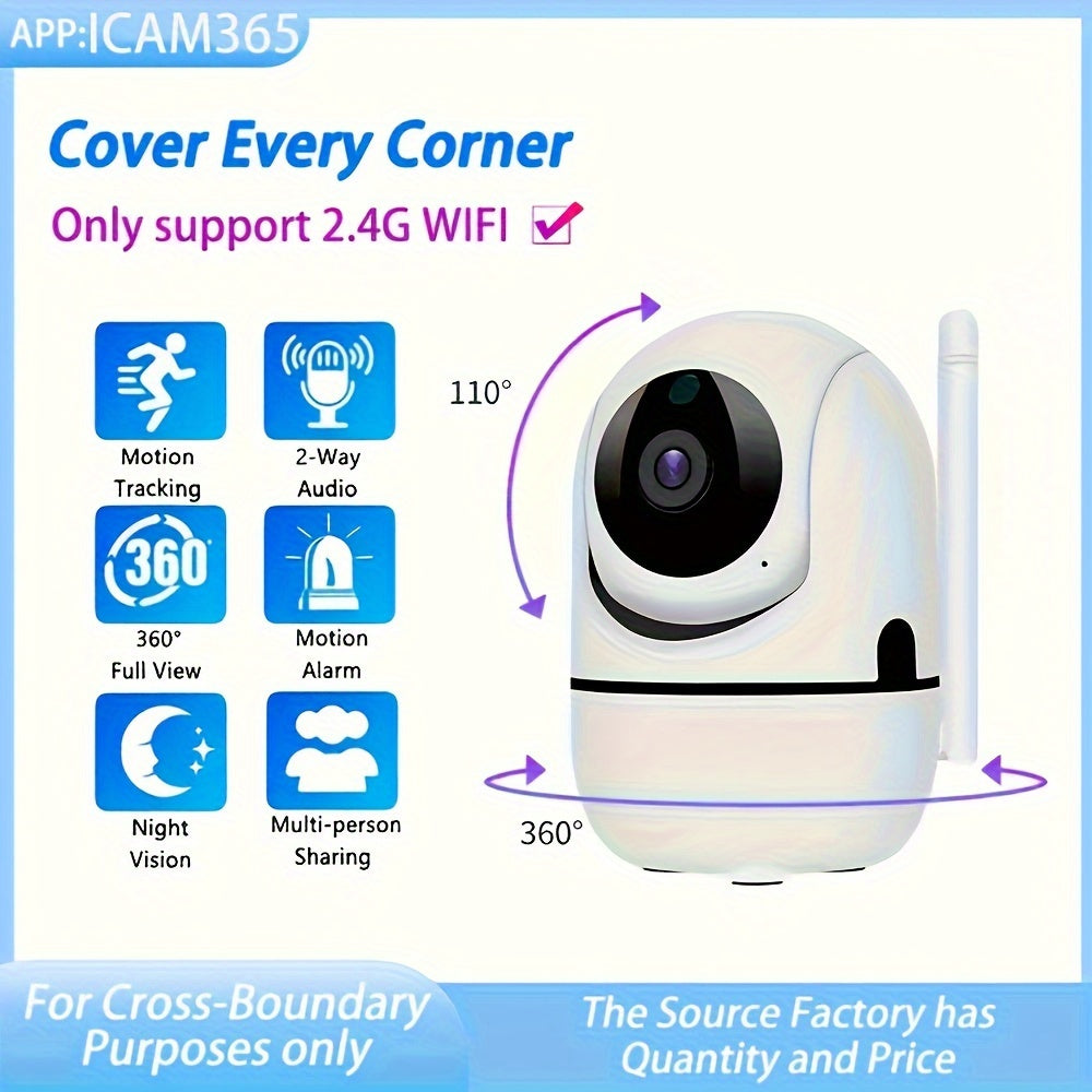 Wireless Security Camera with Night Vision Two-Way Audio Home Monitoring