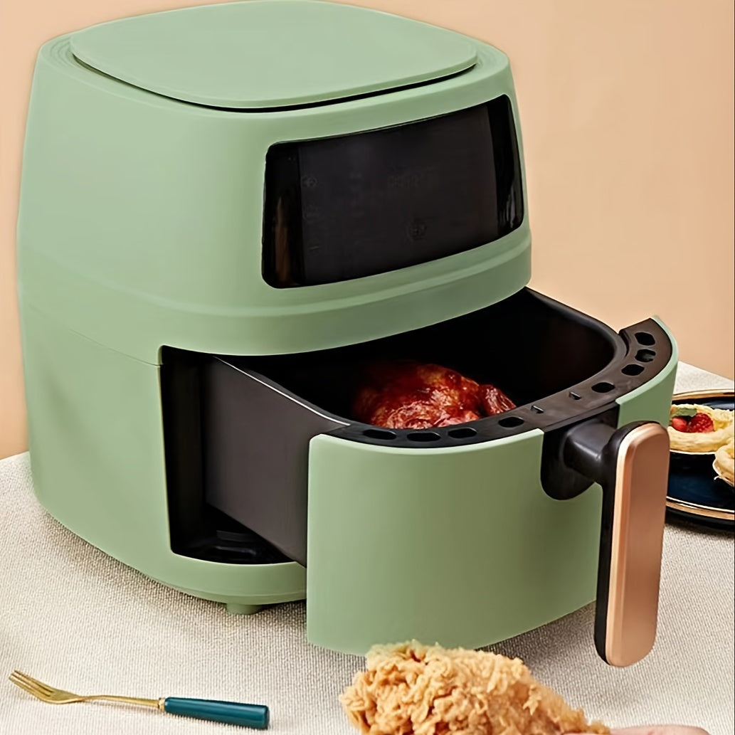 6L нержавеющая сталь воздушная фритюрница с 6 предустановленными режимами приготовления, безопасна для посудомоечной машины, 220-240В