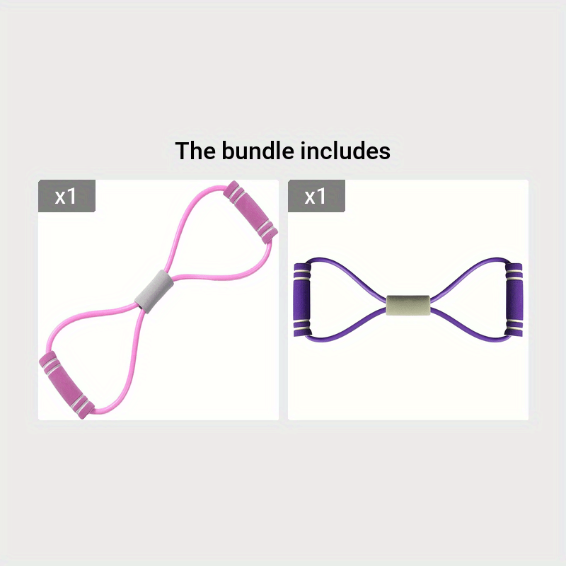 Elastic Resistance Band Tension Belt with Handles for Yoga Pilates Stretching Medium Resistance Mixed Color