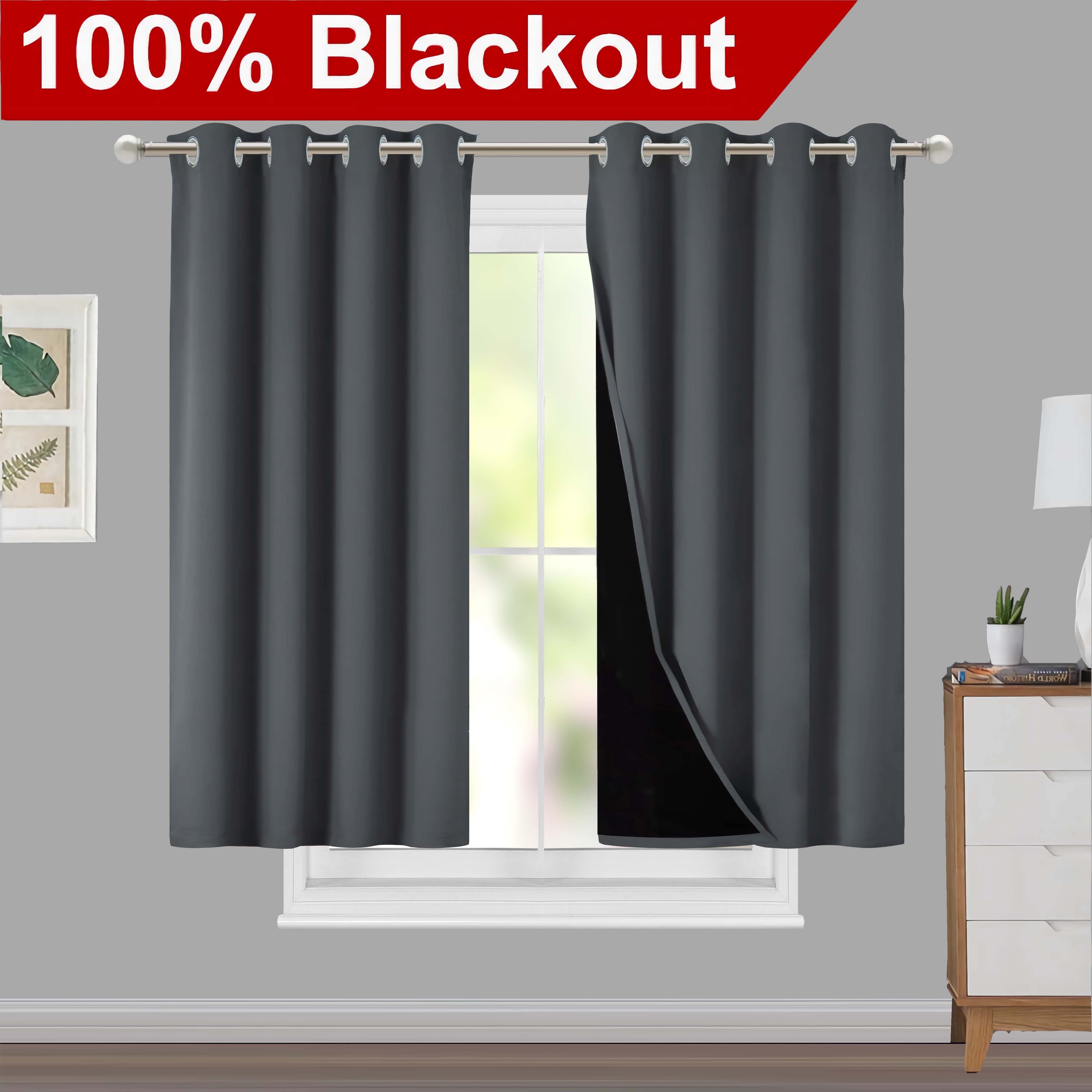 Blackout Curtains for Living Rooms and Bedrooms, Light-Blocking, Thermal Insulated