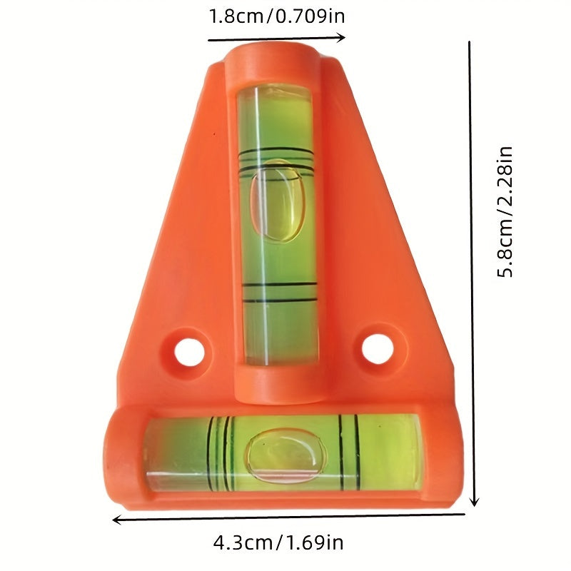 Mini T-Shaped Bubble Level Tool for RV Camping Interior Exterior Decoration
