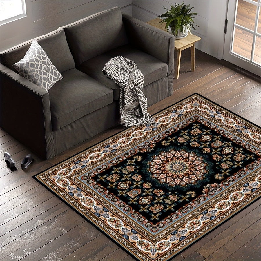 Retro Persian Pattern Crystal Velvet Cushion Cover 40x60cm and 50x80cm for Home Hotel