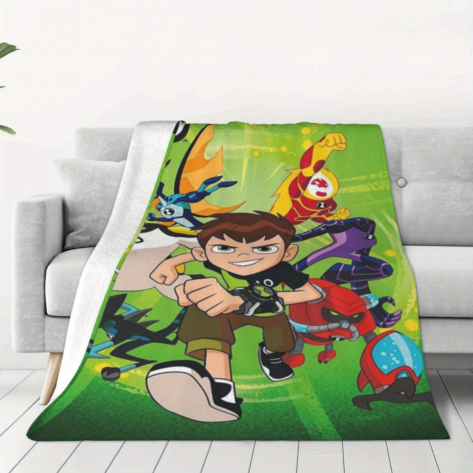 Kids Soft Flannel Fleece Blanket with Digital Print for All Seasons