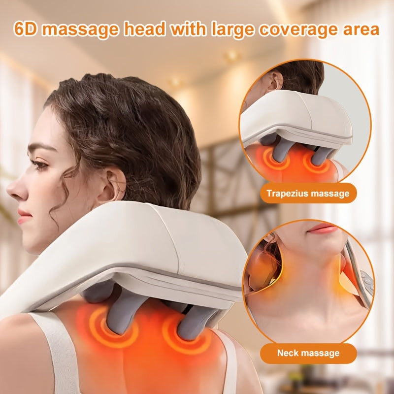 Rechargeable Heat Massager for Neck Back Waist with Lithium Battery