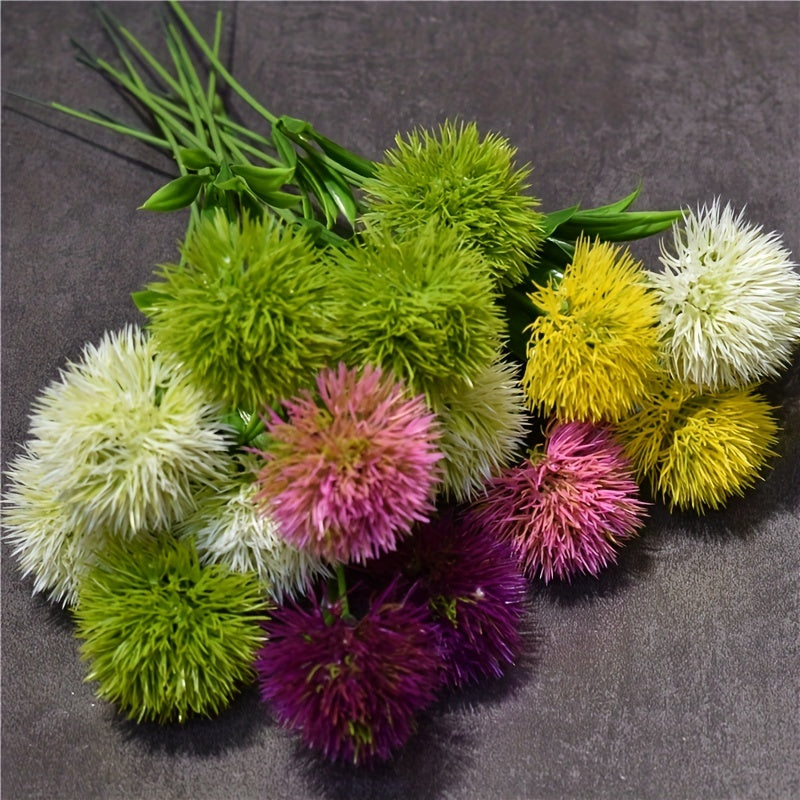 Artificial Plastic Dandelion Flowers for Home Decor, Weddings, 28cm, Pack of 5 or 10